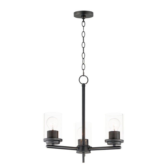 Myhouse Lighting Maxim - 10203CLBK - Three Light Chandelier - Corona - Black