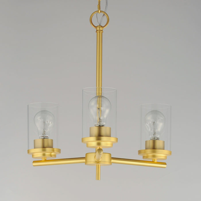 Myhouse Lighting Maxim - 10203CLSBR - Three Light Chandelier - Corona - Satin Brass