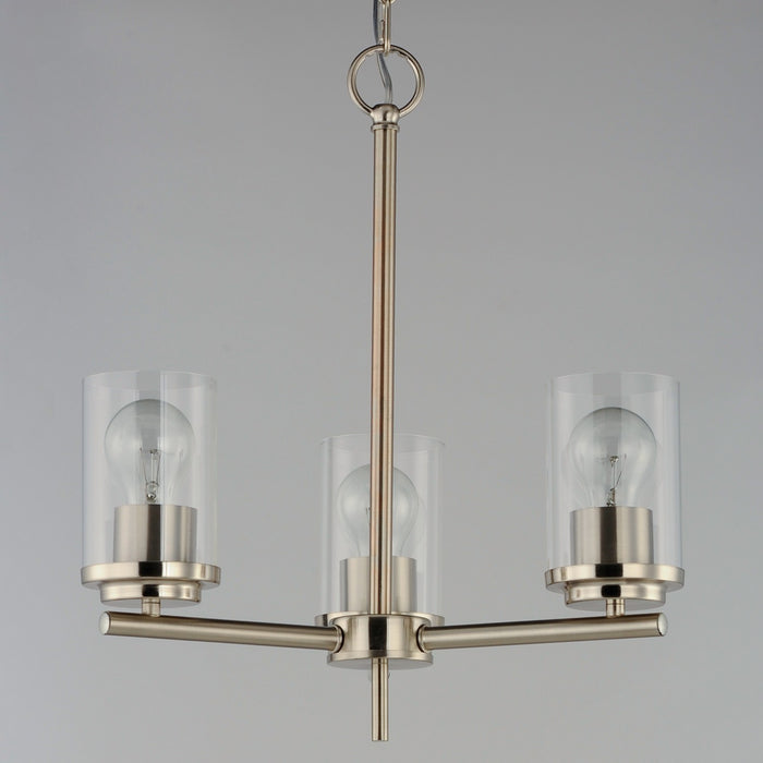 Myhouse Lighting Maxim - 10203CLSN - Three Light Chandelier - Corona - Satin Nickel