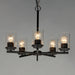 Myhouse Lighting Maxim - 10205CLBK - Five Light Chandelier - Corona - Black