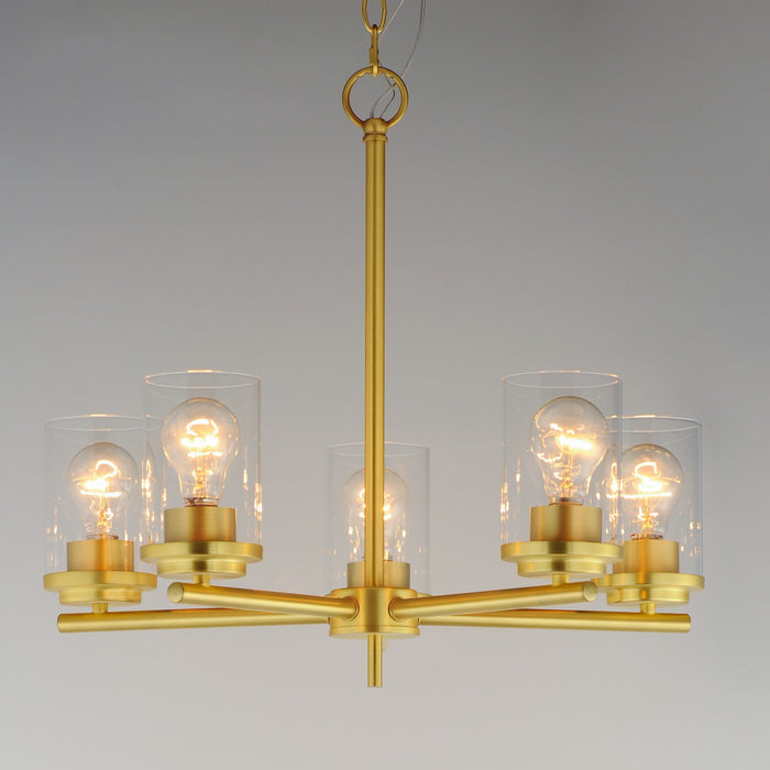 Myhouse Lighting Maxim - 10205CLSBR - Five Light Chandelier - Corona - Satin Brass