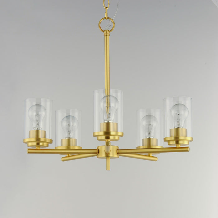 Myhouse Lighting Maxim - 10205CLSBR - Five Light Chandelier - Corona - Satin Brass