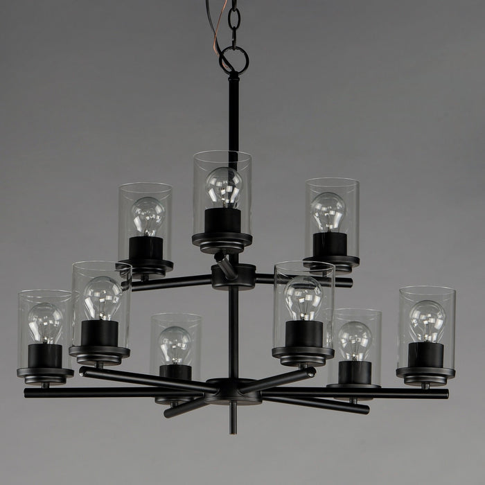 Myhouse Lighting Maxim - 10206CLBK - Nine Light Chandelier - Corona - Black