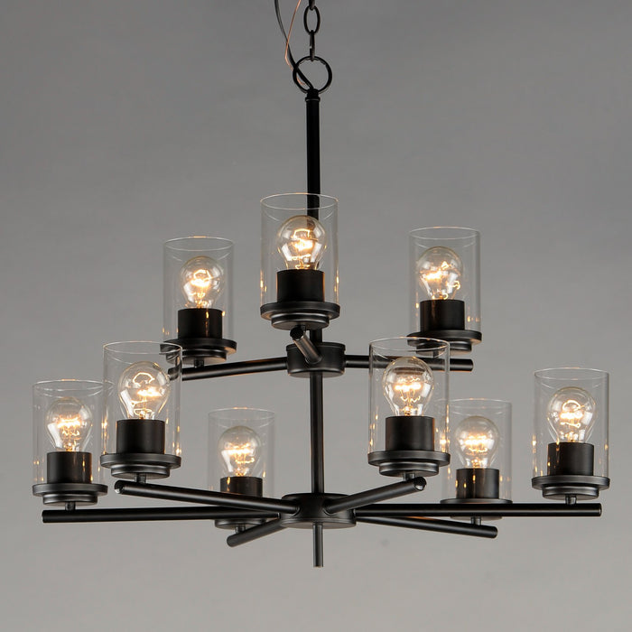 Myhouse Lighting Maxim - 10206CLBK - Nine Light Chandelier - Corona - Black