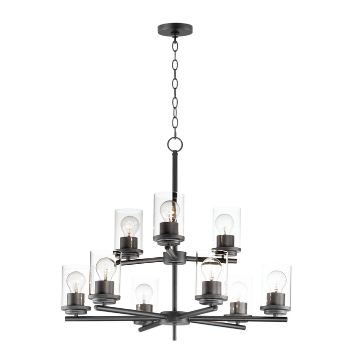 Myhouse Lighting Maxim - 10206CLBK - Nine Light Chandelier - Corona - Black