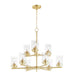 Myhouse Lighting Maxim - 10206CLSBR - Nine Light Chandelier - Corona - Satin Brass