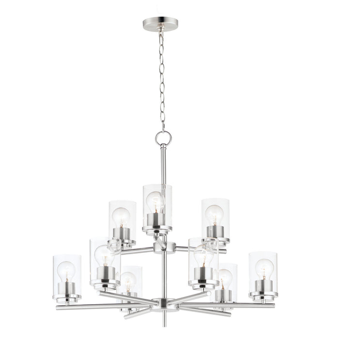 Myhouse Lighting Maxim - 10206CLSN - Nine Light Chandelier - Corona - Satin Nickel