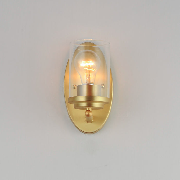 Myhouse Lighting Maxim - 10211CLSBR - One Light Wall Sconce - Corona - Satin Brass