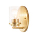 Myhouse Lighting Maxim - 10211CLSBR - One Light Wall Sconce - Corona - Satin Brass