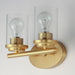Myhouse Lighting Maxim - 10212CLSBR - Two Light Bath Vanity - Corona - Satin Brass