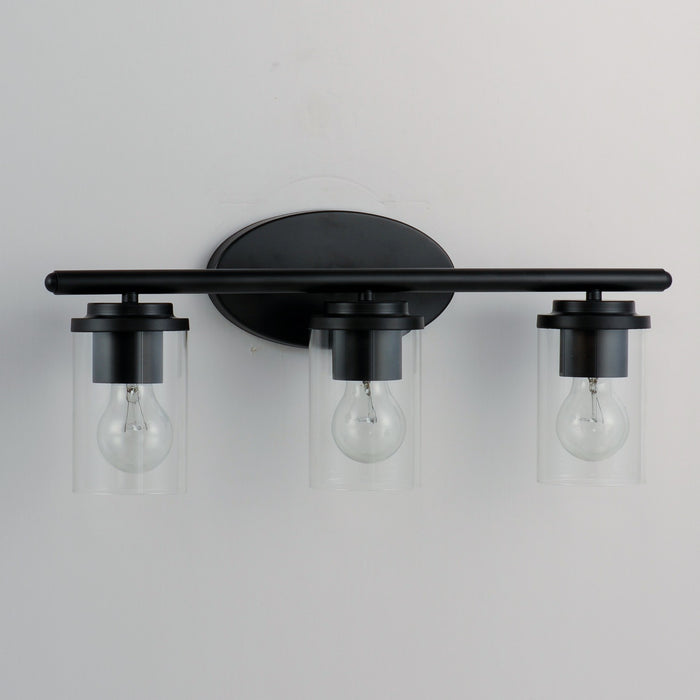 Myhouse Lighting Maxim - 10213CLBK - Three Light Bath Vanity - Corona - Black