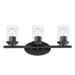 Myhouse Lighting Maxim - 10213CLBK - Three Light Bath Vanity - Corona - Black