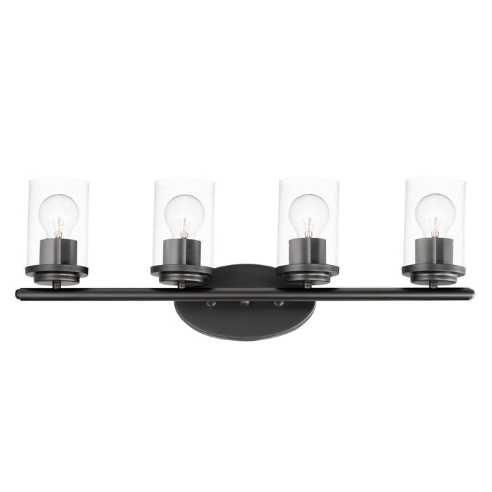 Myhouse Lighting Maxim - 10214CLBK - Four Light Bath Vanity - Corona - Black