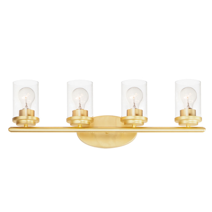Myhouse Lighting Maxim - 10214CLSBR - Four Light Bath Vanity - Corona - Satin Brass