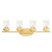 Myhouse Lighting Maxim - 10214CLSBR - Four Light Bath Vanity - Corona - Satin Brass