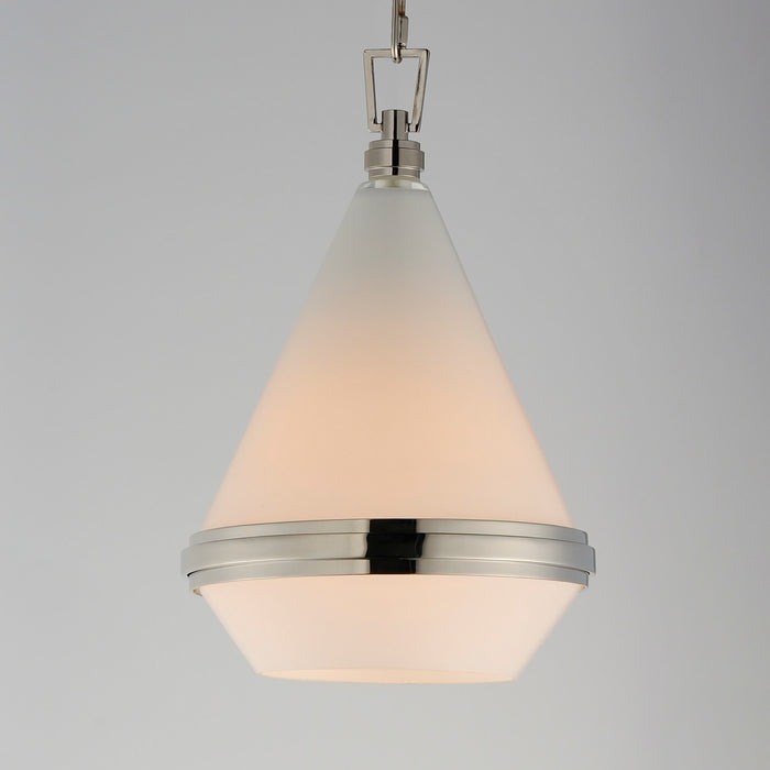 Myhouse Lighting Maxim - 10372WTPN - One Light Mini Pendant - Giza - Polished Nickel