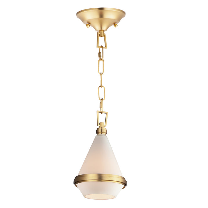 Myhouse Lighting Maxim - 10372WTSBR - One Light Mini Pendant - Giza - Satin Brass