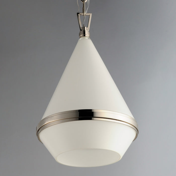 Myhouse Lighting Maxim - 10374WTPN - One Light Pendant - Giza - Polished Nickel