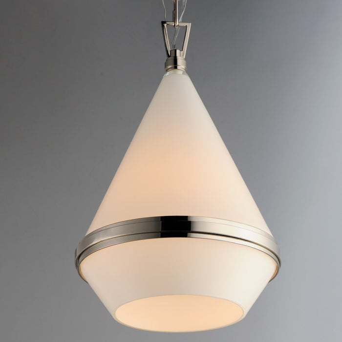 Myhouse Lighting Maxim - 10374WTPN - One Light Pendant - Giza - Polished Nickel