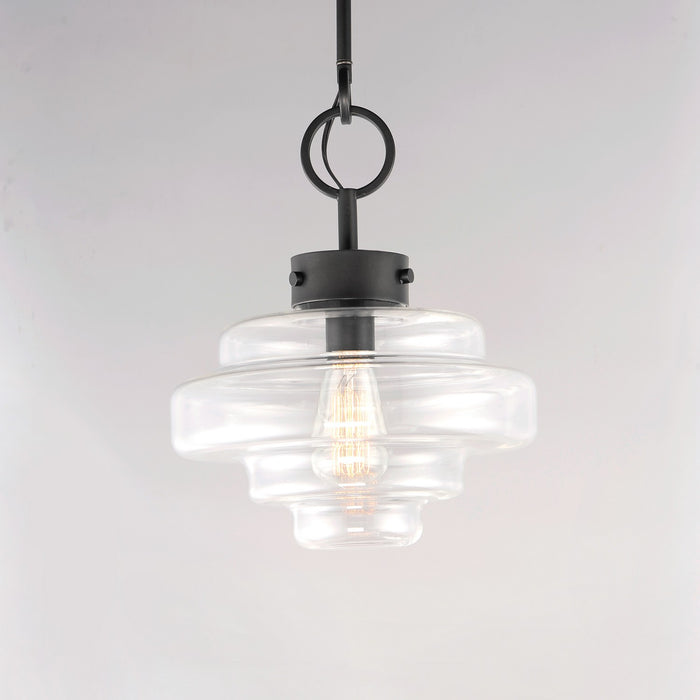 Myhouse Lighting Maxim - 11122CLBK - One Light Pendant - Harbor - Black