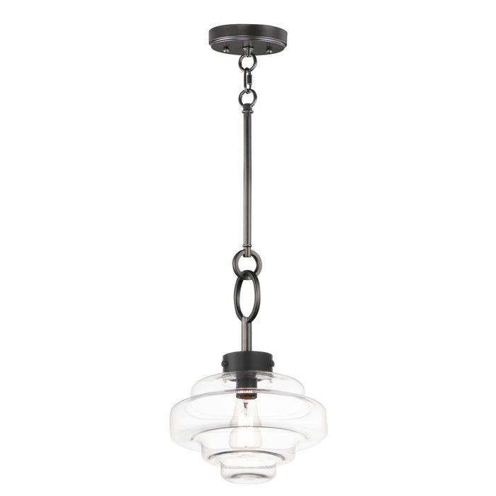 Myhouse Lighting Maxim - 11122CLBK - One Light Pendant - Harbor - Black