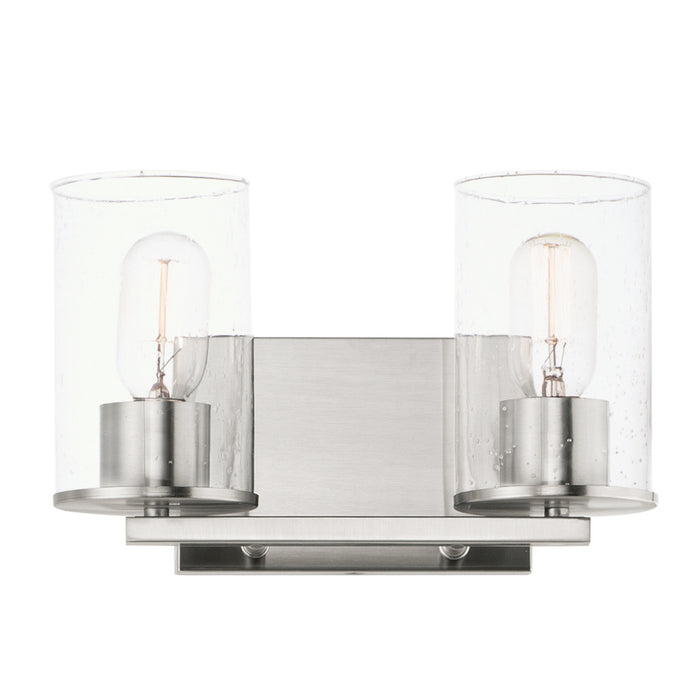 Myhouse Lighting Maxim - 11842CDSN - Two Light Bath Vanity - Sleek - Satin Nickel