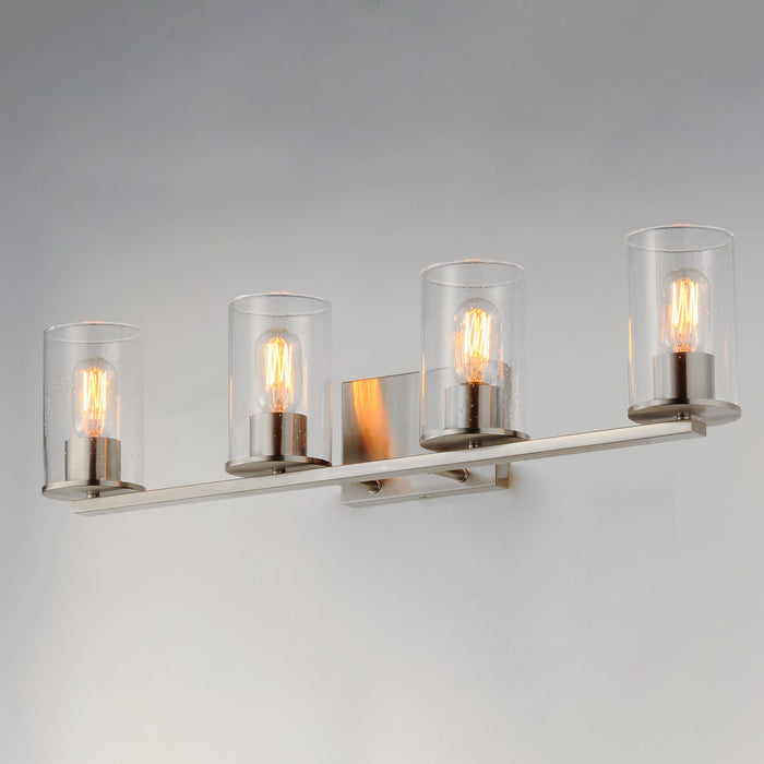 Myhouse Lighting Maxim - 11844CDSN - Four Light Bath Vanity - Sleek - Satin Nickel