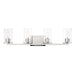 Myhouse Lighting Maxim - 11844CDSN - Four Light Bath Vanity - Sleek - Satin Nickel