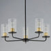 Myhouse Lighting Maxim - 11846CDABBK - Five Light Chandelier - Sleek - Antique Brass / Black