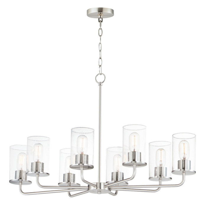 Myhouse Lighting Maxim - 11848CDSN - Eight Light Chandelier - Sleek - Satin Nickel