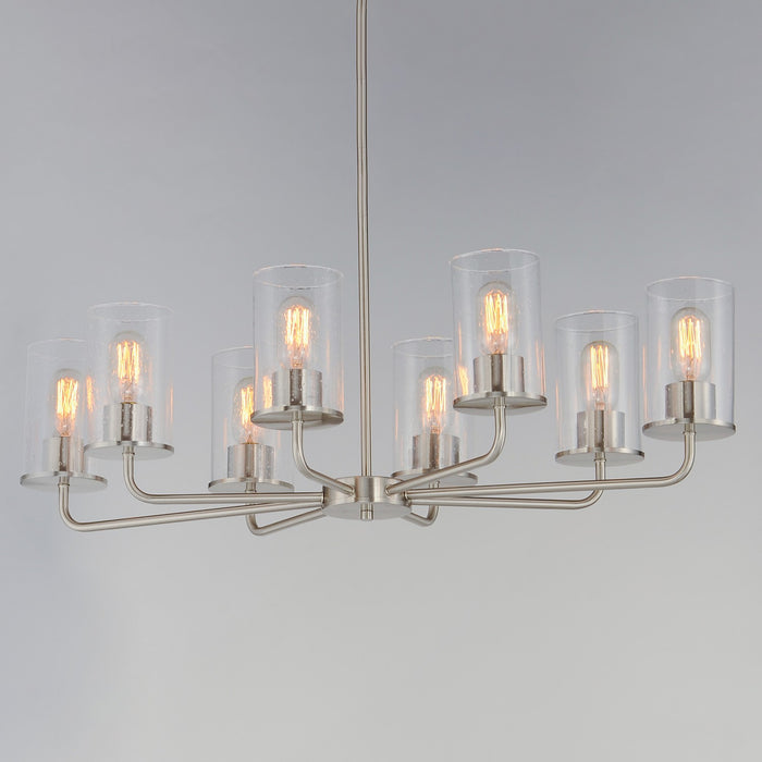 Myhouse Lighting Maxim - 11848CDSN - Eight Light Chandelier - Sleek - Satin Nickel