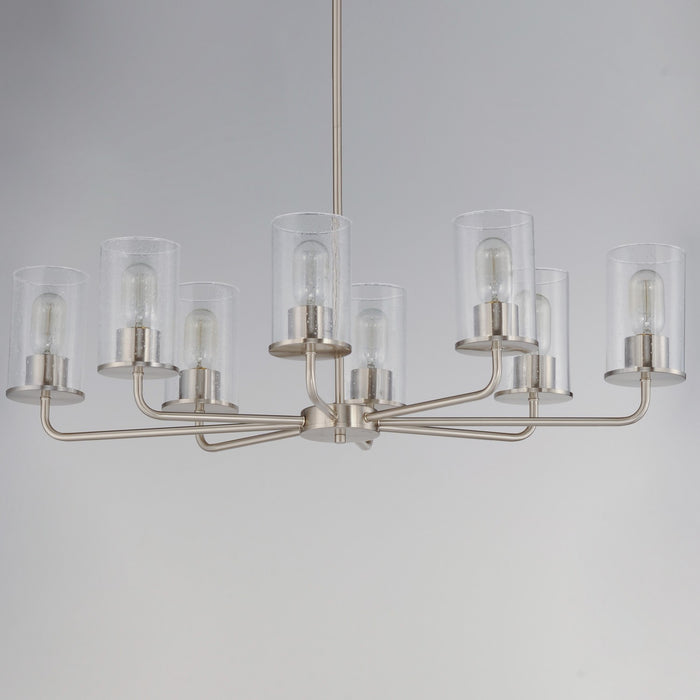 Myhouse Lighting Maxim - 11848CDSN - Eight Light Chandelier - Sleek - Satin Nickel