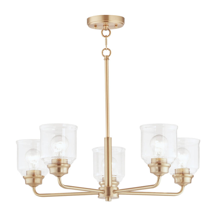 Myhouse Lighting Maxim - 12266CDHR - Five Light Chandelier - Acadia - Heritage