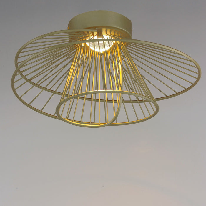 Myhouse Lighting Maxim - 24170NAB - LED Flush Mount - Zeta - Natural Aged Brass