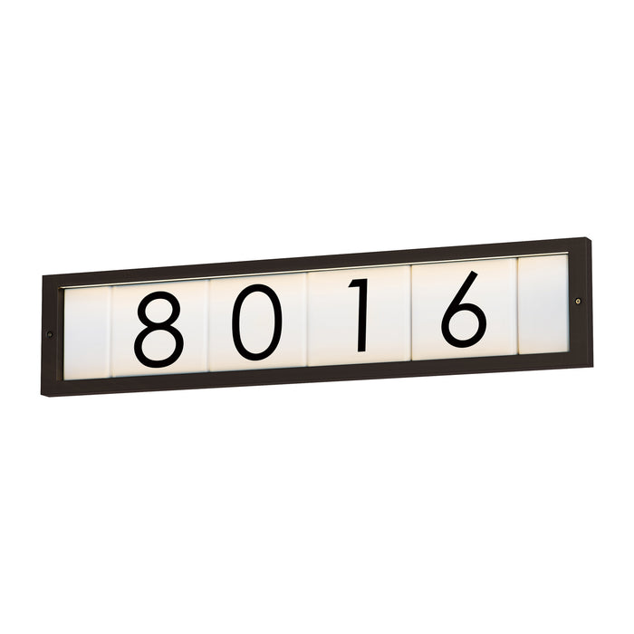 Myhouse Lighting Maxim - 53651BK - LED Address Frame - Address - Black