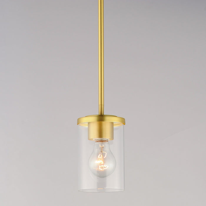 Myhouse Lighting Maxim - 90200CLSBR - One Light Mini Pendant - Corona - Satin Brass