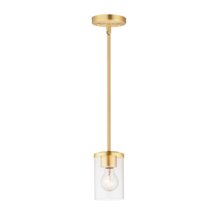 Myhouse Lighting Maxim - 90200CLSBR - One Light Mini Pendant - Corona - Satin Brass