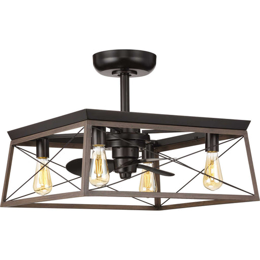 Myhouse Lighting Progress Lighting - P250067-020-WB - 22"Ceiling Fan - Briarwood - Antique Bronze