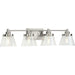 Myhouse Lighting Progress Lighting - P300351-009 - Four Light Bath Bracket - Hinton - Brushed Nickel