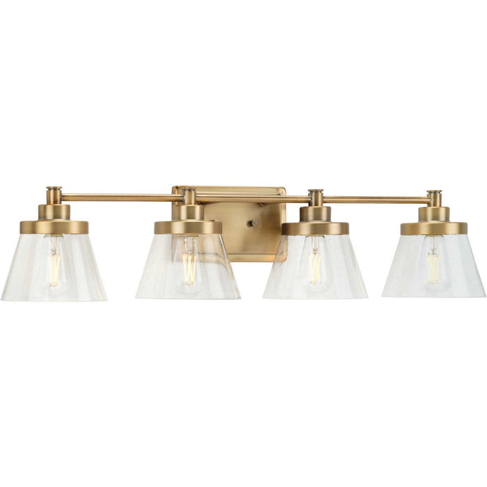 Myhouse Lighting Progress Lighting - P300351-163 - Four Light Bath Bracket - Hinton - Vintage Brass