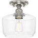 Myhouse Lighting Progress Lighting - P350214-009 - One Light Flush Mount - Aiken - Brushed Nickel