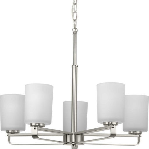 Myhouse Lighting Progress Lighting - P400286-009 - Five Light Chandelier - League - Brushed Nickel