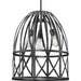 Myhouse Lighting Progress Lighting - P500344-187 - Three Light Pendant - Chastain - Cerused Black Oak