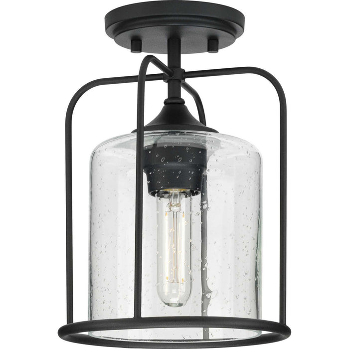 Myhouse Lighting Progress Lighting - P550110-031 - One Light Outdoor Flushmount - Watch Hill - Black