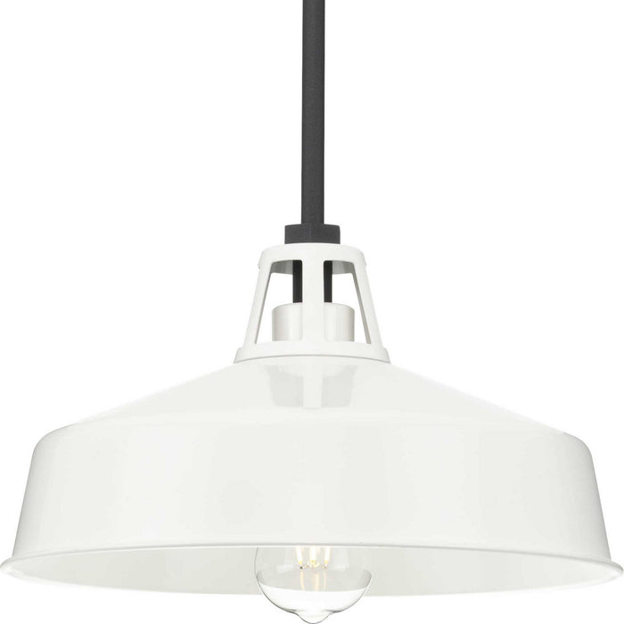 Myhouse Lighting Progress Lighting - P550116-030 - One Light Outdoor Pendant - Cedar Springs - White