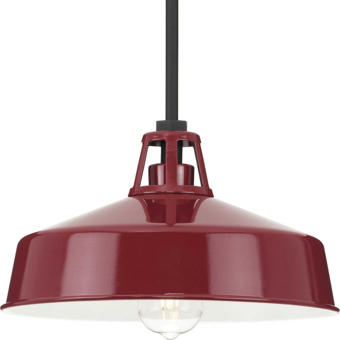 Myhouse Lighting Progress Lighting - P550116-039 - One Light Outdoor Pendant - Cedar Springs - Red