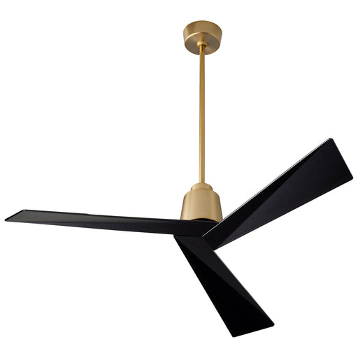 Myhouse Lighting Oxygen - 3-113-1540 - 54"Ceiling Fan - Dynamo - Aged Brass W/ Black Blades