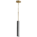 Myhouse Lighting Oxygen - 3-614-1540 - LED Pendant - Totem - Dark Gray / Aged Brass