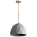 Myhouse Lighting Oxygen - 3-663-1540 - LED Pendant - Maria - Dark Gray / Aged Brass