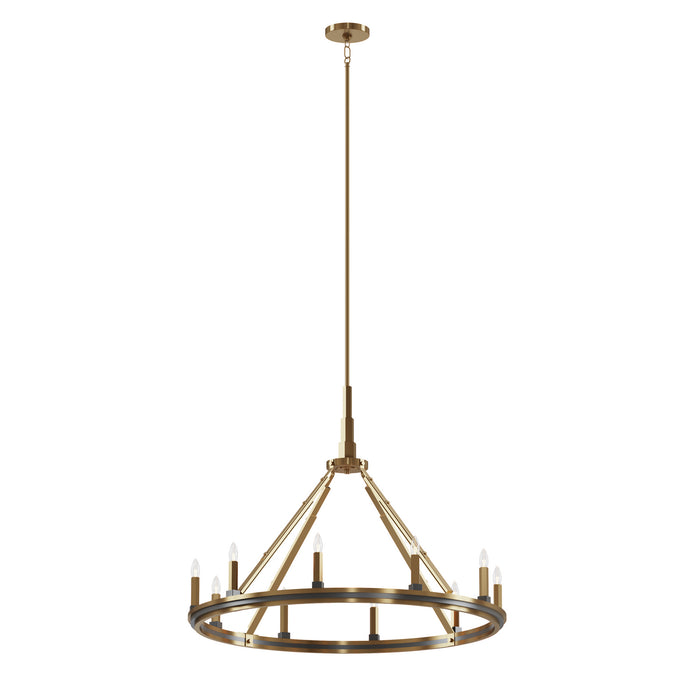 Myhouse Lighting Kichler - 52421BNB - Ten Light Chandelier - Emmala - Brushed Natural Brass